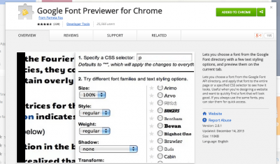 Google Font Previewer for Chrome - Chrome Web Store