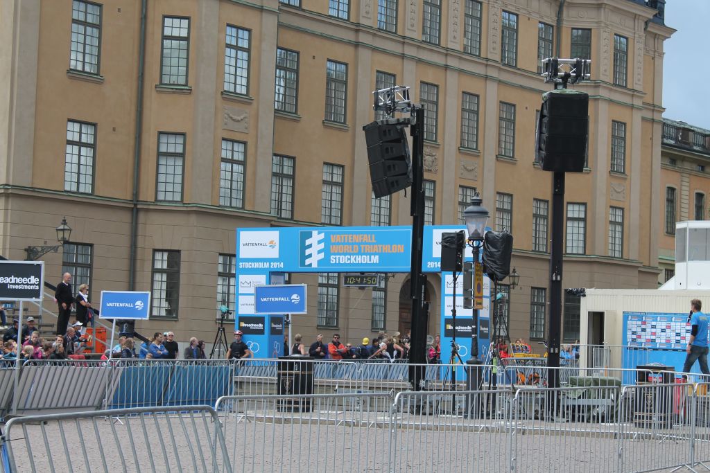Finish line Slottsbacken, Stockholm Triathlon 2014