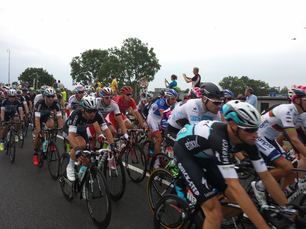 The peloton Tour De France 2015 stage 2 Gouda