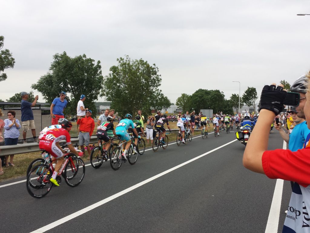 The peloton Tour De France 2015 stage 2 Gouda
