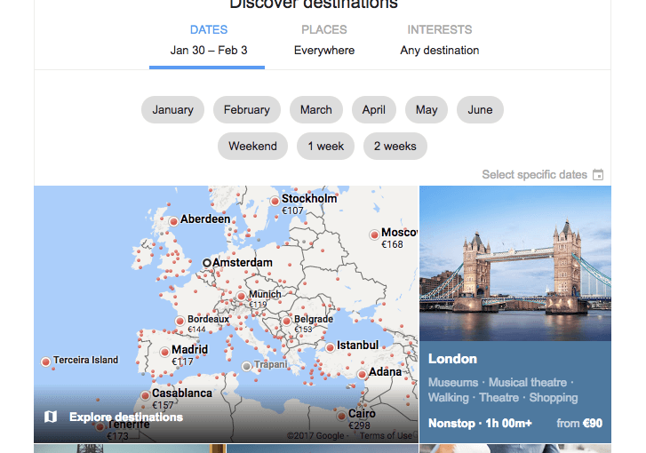 I love to book flights with Google Flights