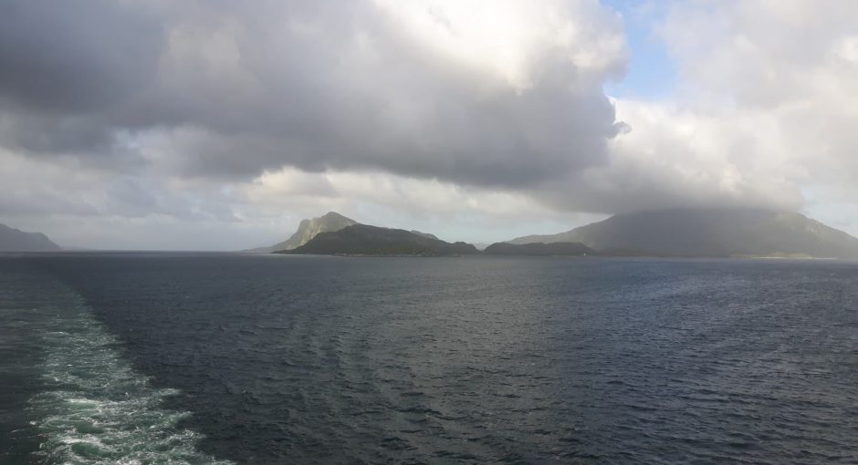Cloud water coastal sailing Norway