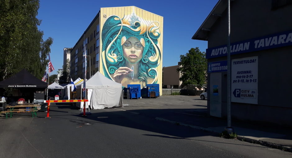 Kemi Finland Painting on the wall